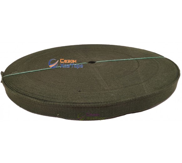 Лента хлопчатобумажная хаки 2,5см/50м 